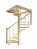 Деревянная лестница на второй этаж 2700-10