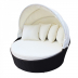Круглый садовый диван-шезлонг White Shell