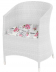 Плетеное кресло с подушками White