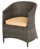 Плетеное кресло с подушками Brown