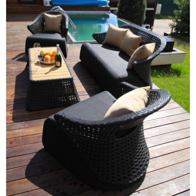 Садовая мебель для отдыха Lounge Black Set 5