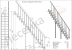 Модульная лестница с прямым маршем 1800-3375