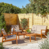 Комплект садовой мебели из дерева Eucalyptus Lounge Set 4